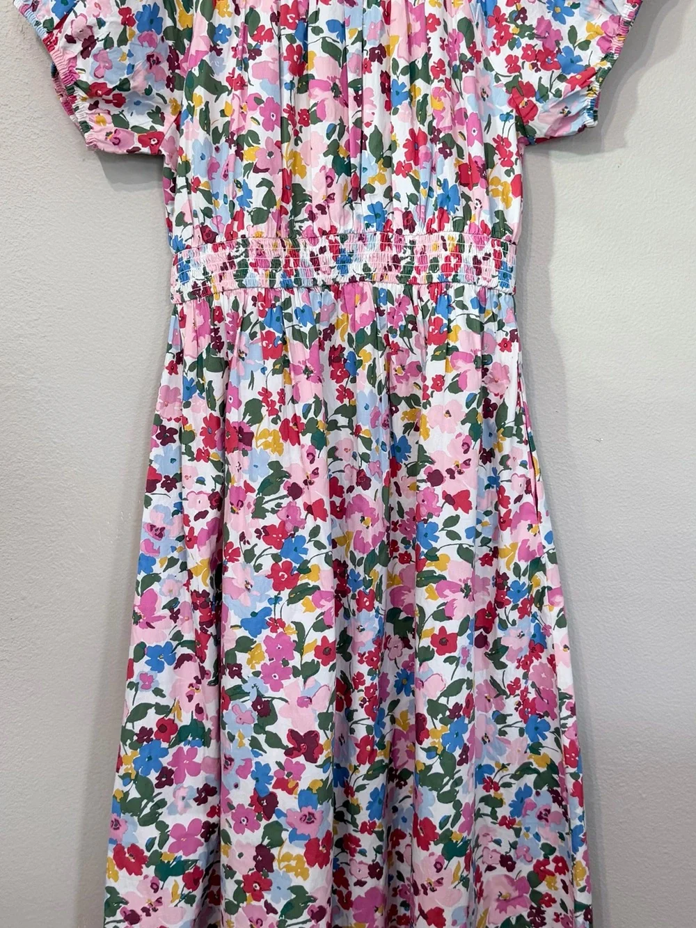 J Crew Regenerative Floral Smocked Max Dress size M